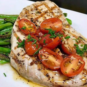 GRILLED "LINE CAUGHT" FRESH SWORDFISH