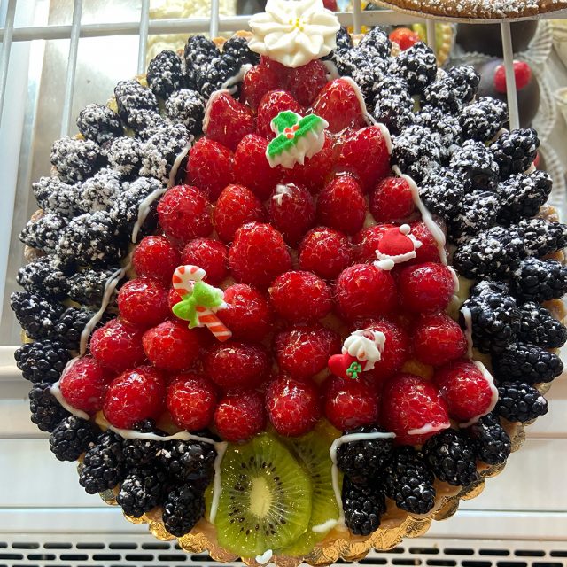 Tree Silhouette Mixed Fruit Tart