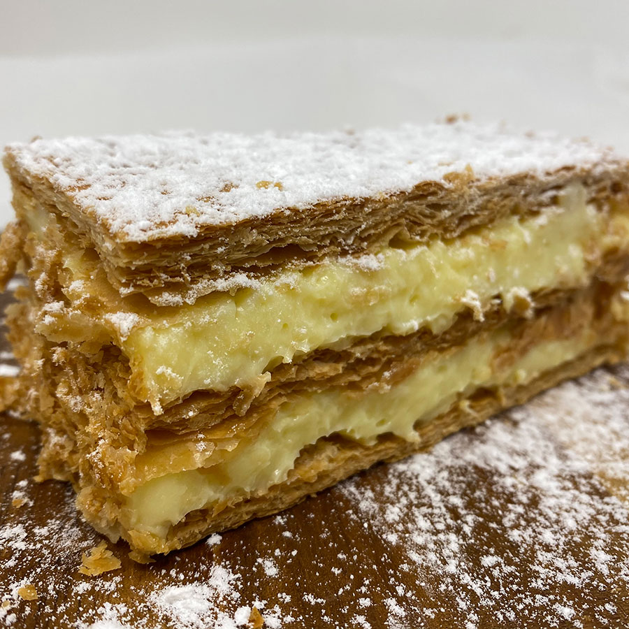 Mille Feuille - Napoleon Dessert - Classic French Pastry- Veena Azmanov