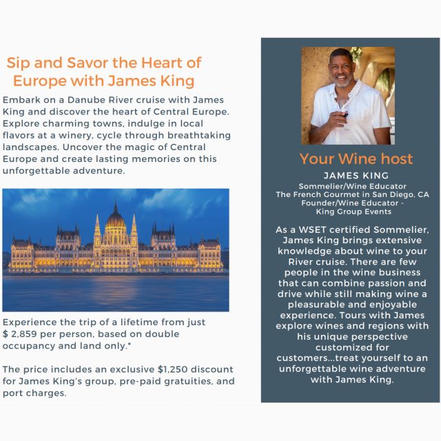 Sip and Savor the Heart of Europe with James King