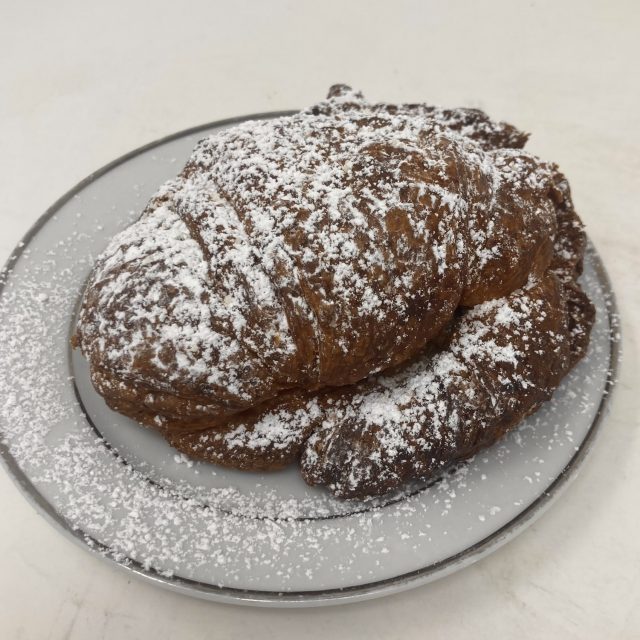 Twice baked chocolate almond croissant